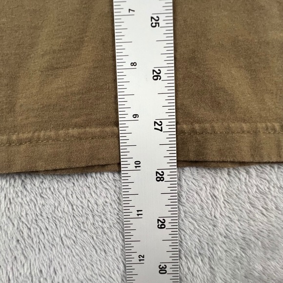 KUHL Long Sleeve Pullover Mock Neck Henley Shirt Khaki Mens Size L Cotton Gorp - Picture 14 of 15